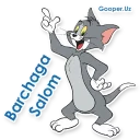 Video sticker 👏 Tom va Jerry (O`zbek tilidagi Stickerlar)