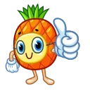 Video sticker 👍 Pineapple