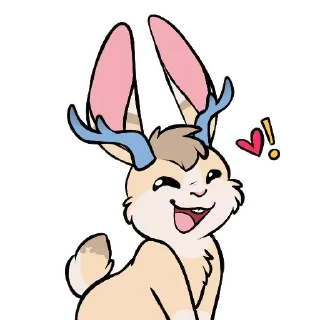 Sticker ❤️ Rabbits 2 @kepitamagica — @stckrRobot