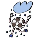 Sticker 🌧️ From SPB with football ⚽