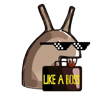 Sticker 😎 Evil slug