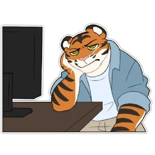 Video sticker 😑 Kao Tigris