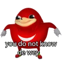 Sticker 🇺🇬 Ugandan Knuckles @perverse