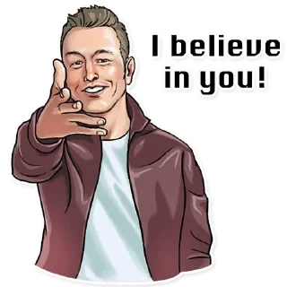 Sticker 💪 Elon Musk (@dailystkrbot)