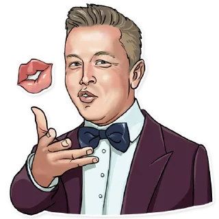 Sticker 😻 Elon Musk (@dailystkrbot)