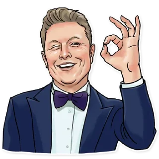 Sticker 👌 Elon Musk (@dailystkrbot)