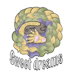 Sticker 😴 Funny Pangolin @ulyana_citer