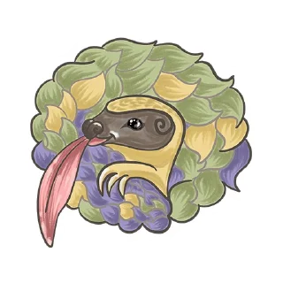 Sticker 😋 Funny Pangolin @ulyana_citer