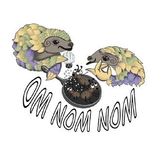 Sticker 😋 Funny Pangolin @ulyana_citer