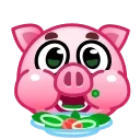 Sticker 🥗 Pig stickers @TgSticker