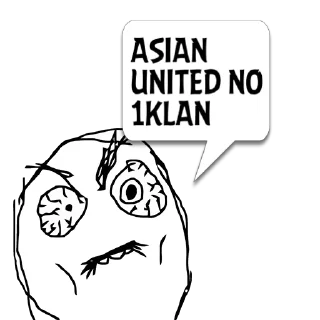 Sticker 😼 ASIAN UNITED NO 1KLA @memocyteBot