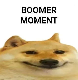 Sticker 🧓 Doge Moments