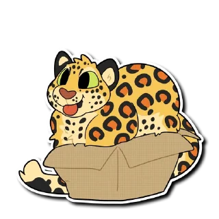 Sticker 📦 Leopard