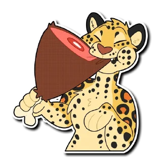 Video sticker 🍖 Leopard