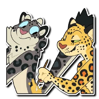 Sticker 🎨 Leopard