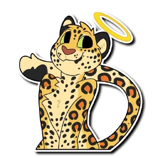 Sticker 😇 Leopard