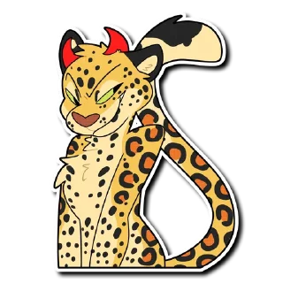 Sticker 😈 Leopard