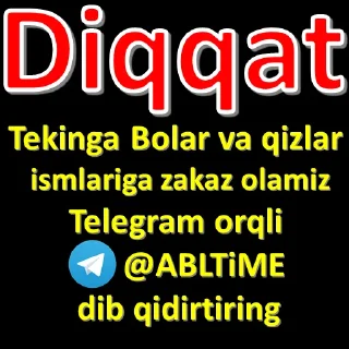 Sticker 🗣 ism zakaz berish👉 @ABLTIME