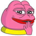 Sticker 😄 Pink Pepe💓 (created by: Samylo👽)