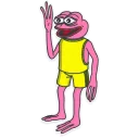 Video sticker 😃 Pink Pepe💓 (created by: Samylo👽)