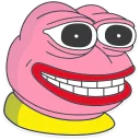 Sticker 😁 Pink Pepe💓 (created by: Samylo👽)