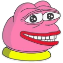 Sticker 😁 Pink Pepe💓 (created by: Samylo👽)