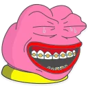 Sticker 😆 Pink Pepe💓 (created by: Samylo👽)