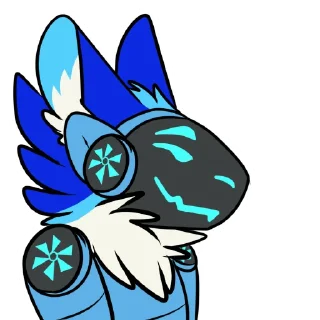 Sticker 😏 Dat Blue Protogen