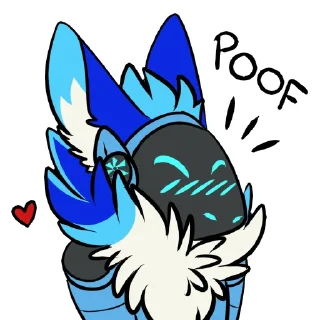 Sticker 🥰 Dat Blue Protogen