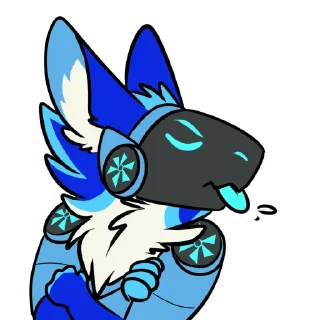 Sticker 😛 Dat Blue Protogen