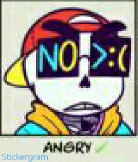 Sticker 😡 Yolo sans