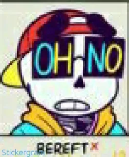 Sticker 😰 Yolo sans