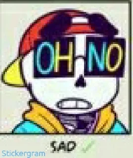 Sticker 😢 Yolo sans