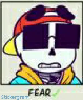 Sticker 😱 Yolo sans