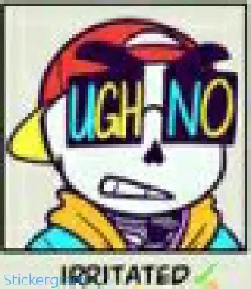 Sticker 😠 Yolo sans