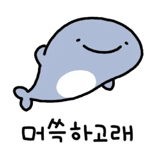 Video sticker 💬 난다고래 By @KakaoEmoticon