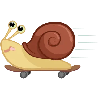 Sticker 🏃 Cute Snail