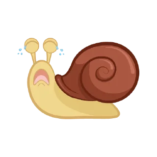 Sticker 😭 Cute Snail