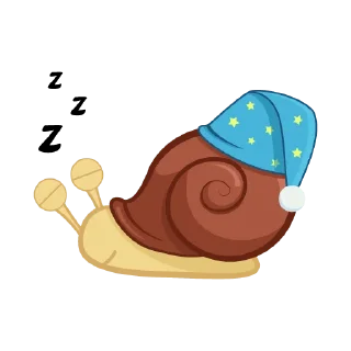 Sticker 😪 Cute Snail