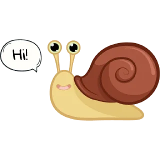 Sticker 👋 Cute Snail