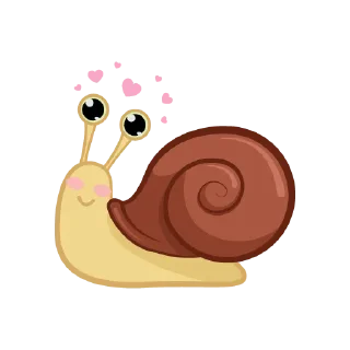 Sticker 🥰 Cute Snail