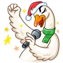 Sticker 😄 Christmas Goose