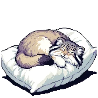 Sticker 🛏 pixel-manul