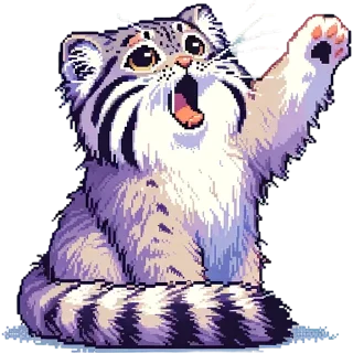 Sticker 😲 pixel-manul