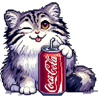 Sticker 🥤 pixel-manul