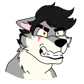 Sticker 😡 Wolfius