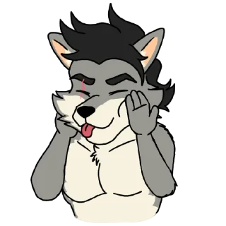 Sticker 😜 Wolfius