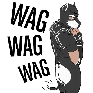 Sticker 🐕 VolfBang Gang - White By VGB