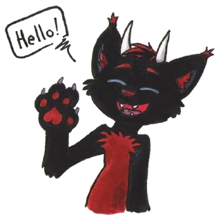 Sticker ✋ lynx_red