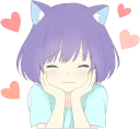 Video sticker ☺️ CatGirl Sticker EN :: @line_stickers